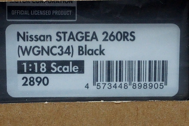 1:18 ignition model IG2890 Nissan STAGEA 260RS (WGNC34) Black