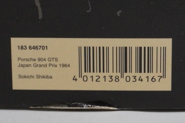 1:18 MINICHAMPS 183646701 Porsche 904 Carrera GTS Japanese GP 1964 #1 model car