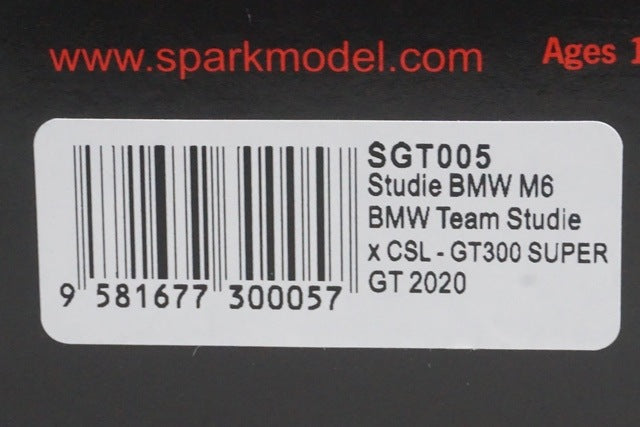 1:43 SPARK SGT005 Studie BMW M6 GT300 Super GT 2020 #7
