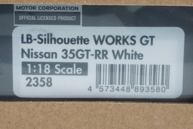 1:18 ignition model IG2358 LB-Silhouette WORKS GT Nissan 35GT-RR White Ms.Chisaki Kato