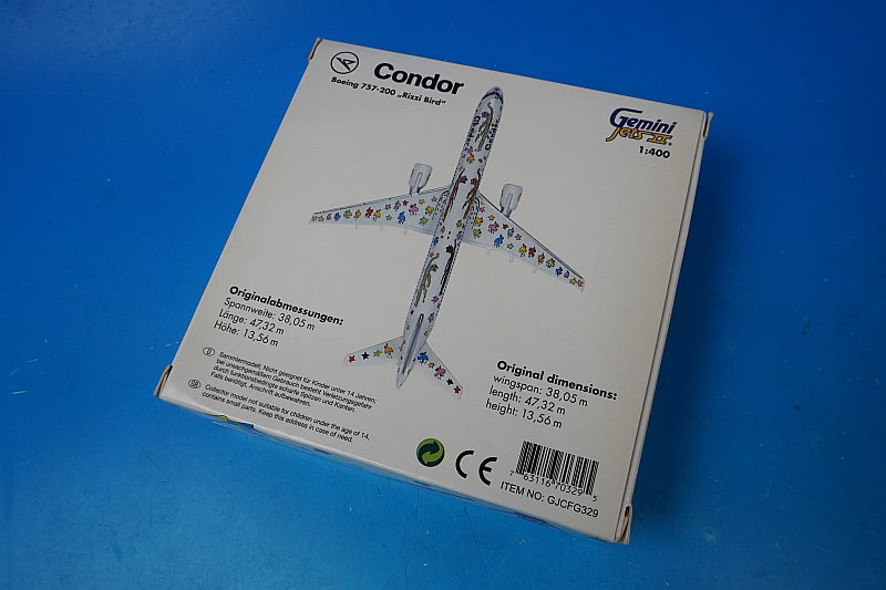 1:400 B757-200 Condor Rizzi Bird D-ABNF GJCFG329 Gemini airplane model