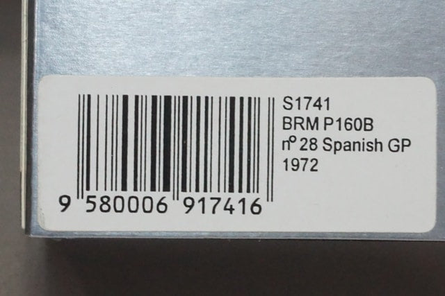 1:43 Spark S1741 BRM P160B Spanish GP 1972 #28 A.S. Roig Marlboro model car