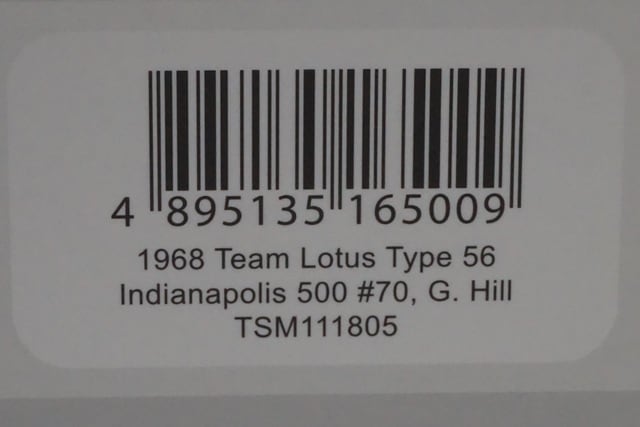 1:18 TSM TSM111805 Lotus Type 56 Indianapolis 500 #70 model car