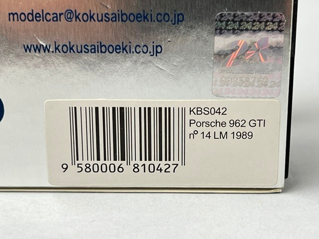 1:43 SPARK KBS042 Porsche 962 GTI LM Le Mans 1989 #14 CABIN