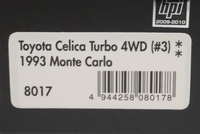 1:43 HPI 8017 Toyota Celica Turbo 4WD Monte Carlo 1993 #3