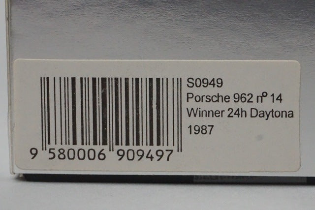 1:43 SPARK S0949 Porsche 962 24h Daytona Winner 1987 #14