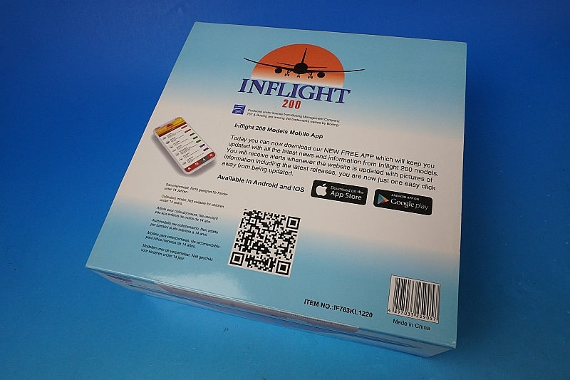 1:200 B767-300 KLM Netherlands PH-BZH IF763KL1220 INFLIGHT airplane model