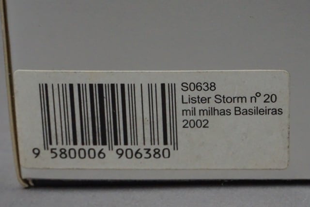 1:43 SPARK S0638 Lister Storm Mil Milhas Brasil 2002 #20