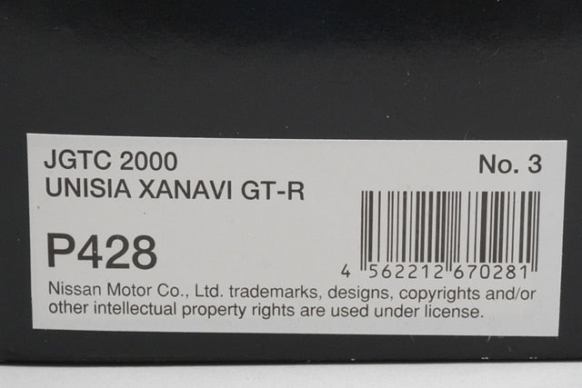 1:43 EBBRO P428 UNISIA XANAVI GT-R JGTC 2000 #3 model car