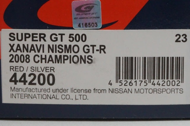 1:43 EBBRO 44200 Nissan XANAVI NISMO GT-R Super GT 500 2008 Champion #23
