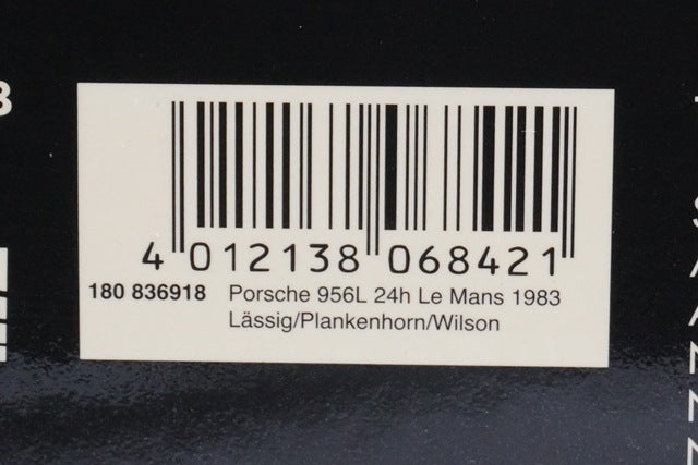 1:18 MINICHAMPS 180836918 Porsche 956L Le Mans 24H 1983 #18 Lassig Plankenhorn model car