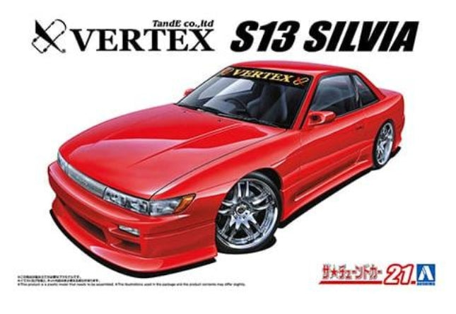 No.21 Aoshima The Tuned Car 1:24 VERTEX PS13 Silvia '91 Nissan