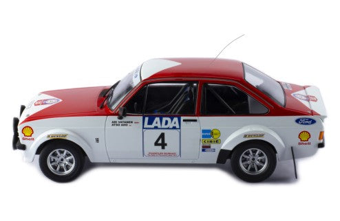 18RMC143 ixo 1:18 Ford Escort MKII RS 1800 1977 1000 Lakes Rally #4 A.Vatanen / A.Aho