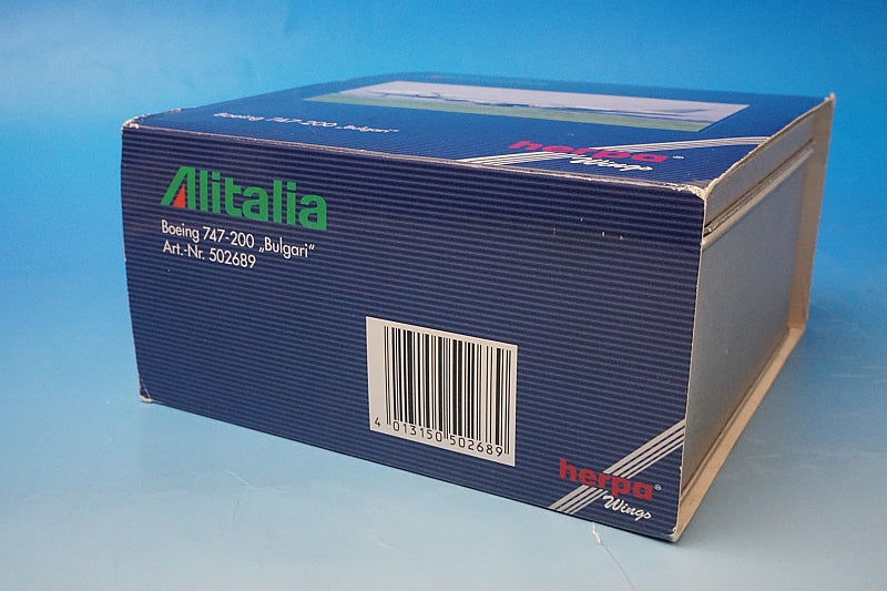 1:500 B747-200 Alitalia Bvlgari Paint I-DEMS 502689 Herpa
