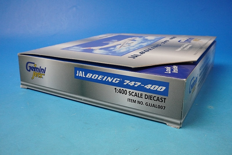 1:400 B747-400 JAL Old Tsurumaru Paint SKY CRUISER JA8075 GJJAL007 Gemini airplane model