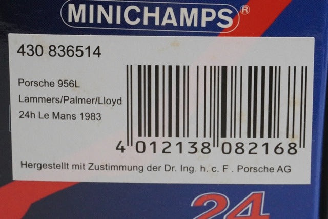 1:43 MINICHAMPS 430836514 Porsche 956L 24H 1983 #14 model car