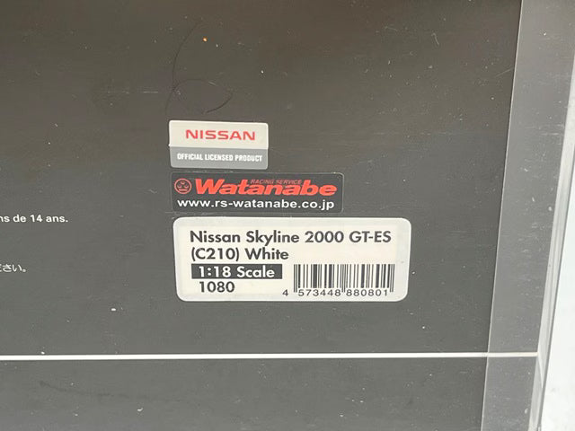 1:18 ignition model IG1080 Nissan Skyline 2000 GT-ES (C210) White