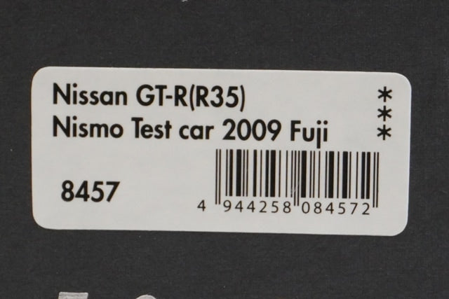1:43 HPI 8457 Nissan GT-R R35 NISMO Test Car Fuji 2009 model car