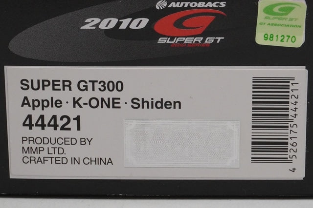 1:43 EBBRO 44421 Apple K-ONE Shiden Super GT300 2010 #2 model car