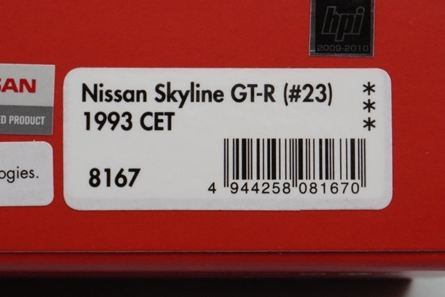 1:43 HPI 8167 Mirage Nissan Skyline GT-R CET 1993 #23 model car
