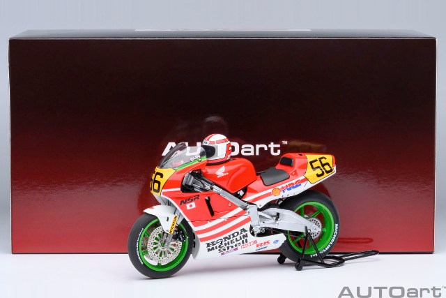 12566 AUTOart 1:12 Honda NSR500 WGP500 #56 "Bari Bari Legend" (Includes "Koma Gun" Helmet)