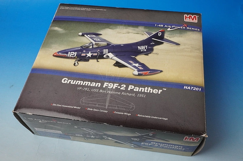 1:48 Grumman F9F-2 Panther U.S. Navy VF-781 HA7201 Hobby Master airplane model