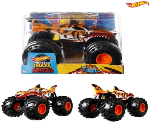 GWL14 Hot Wheels 1:24 Monster Truck Big Size Tiger Shark