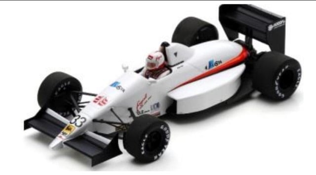 S7189 Spark 1:43 Eurobrun ER188B Practice Monaco GP 1989 G. Voytek #33 model car