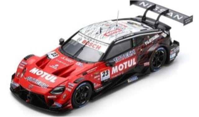 18SGT003 Spark 1:18 MOTUL AUTECH Z #23 NISMO GT500 SUPER GT 2023 Tsugio Matsuda Ronnie Quintarelli model car