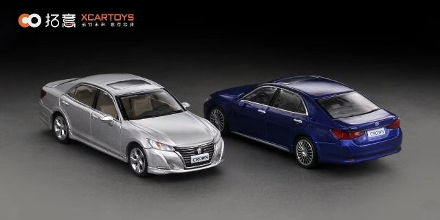 Y63-02 拓意 XCARTOYS 1:64 14th generation Toyota Crown Metal Blue model car
