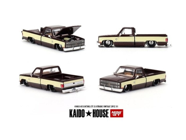 KHMG145 TSM MINI-GT 1:64 Chevrolet Silverado KAIDO Vintage Spec V1 (Left-hand drive)