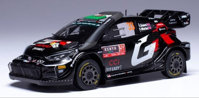 RAM937C ixo 1:43 Toyota GR Yaris Rally 1 Hybrid 2024 Safari Rally Kenya #33 Elfyn Evans/Scott Martin