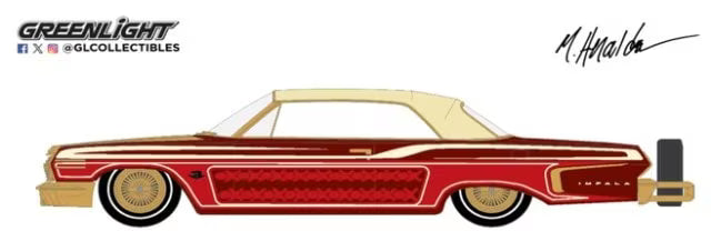 GL-2020001 GreenLight 1:64 Chevrolet 1963 Chevrolet Impala Lowrider - Michael Heralda Special Edition
