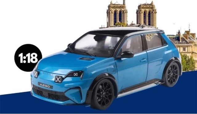 S1812601 SOLIDO 1:18 Alpine A290 GTS 2024 Blue model car