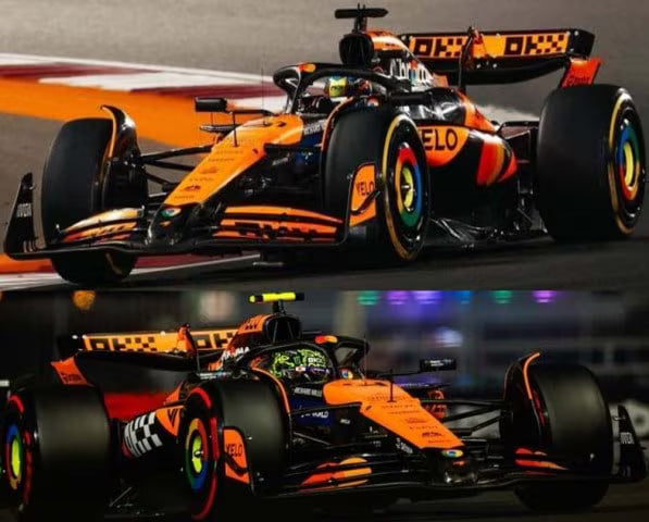 532240481 MINICHAMPS 1:43 McLaren F1 Team MCL38 Norris/Piastri Abu Dhabi GP 2024 Constructors' Champion 2-Car Set