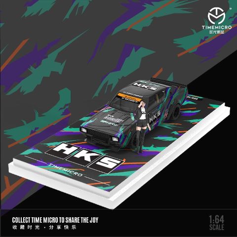 TM645613-1 TM Time Micro 1:64 Kenmeri KPGC110 with HKS figure