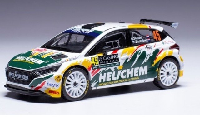 RAM920SPLQ ixo 1:43 Hyundai i20 N Rally2 2024 Monte Carlo Rally #45 H.Vossen / W.Vissenberg