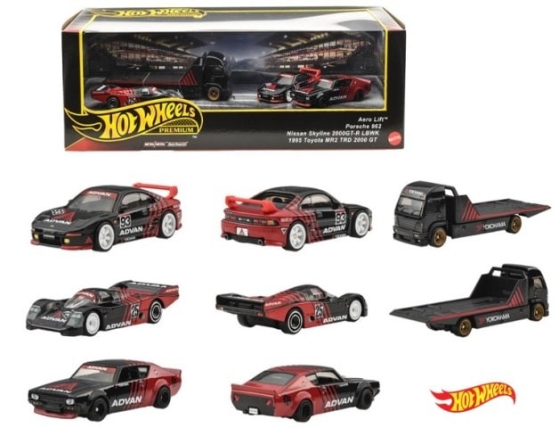 GMH39-987B Hot Wheels Premium Collector Set Assortment - ADVAN Racing Team ADVAN