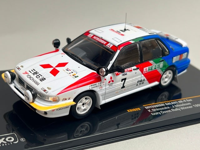 1:43 ixo KBI029 Mitsubishi Galant VR-4 Evo Ivory Coast Rally 1991