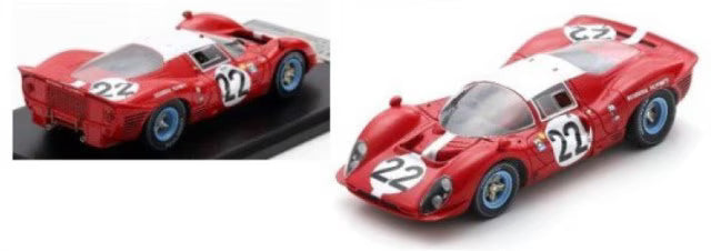 LSLM157 LookSmart 1:43 Ferrari 412P #22 Le Mans 24 Hours 1967 Jean Guichet - Herbert Muller