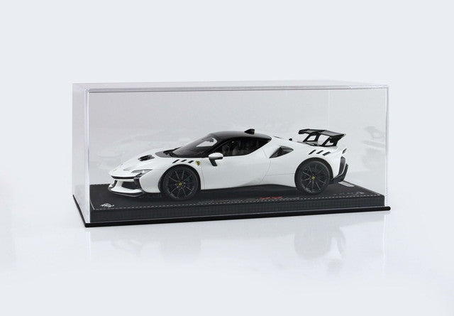 P18237L BBR 1:18 Ferrari SF90 XX Stradale White Cervino carbon fiber wheels model car