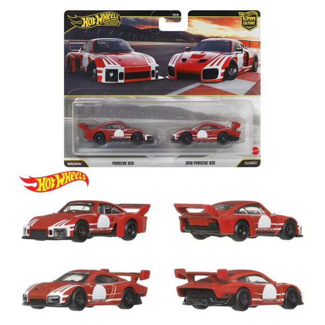 JHW51-9866 Hot Wheels Premium 2-Pack Porsche 935 / 2018 Porsche 935