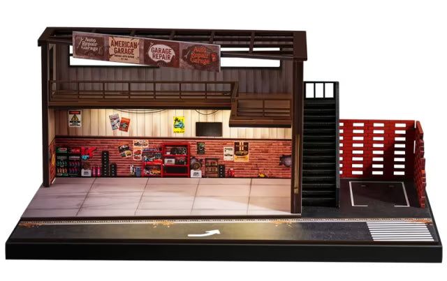 SCJ82064 収蔵家 1:64 American-Style Repair Shop Diorama – Boost