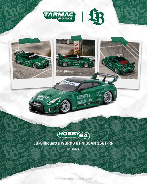 Pre-order ] T64-105-EG Tarmac Works 1:64 Nissan LB-Silhouette