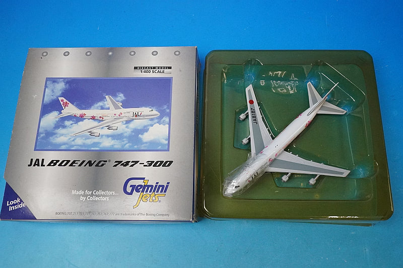 1:400 B747-300 JAL Super Resort Express Okinawa Risoccia Pink JA8187 GJJAL008 Gemini