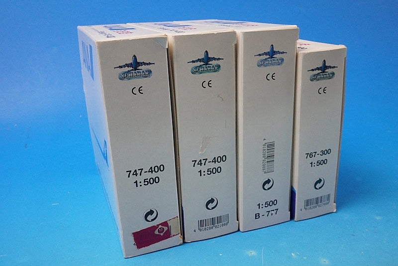 1:500 B747-400 ANA Marine Jumbo JA8963 B767-300 JA8579 B747-400 JA8095 B777-200 JA8197 Set of 4 SCHABAK
