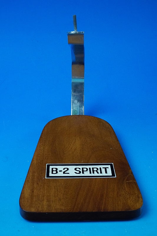 Approximately 21cm long and 52cm wide this solid model of the B-2 Spirit Bomber a USAF stealth strategic bomber is missing its blister pack and outer box Manufacturer unknown airplane model