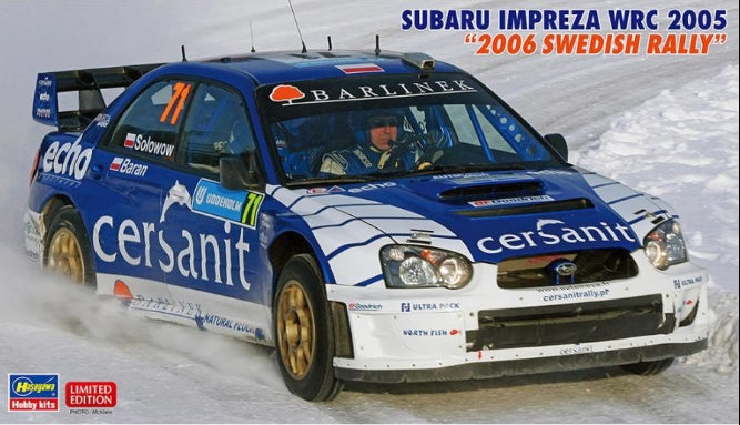 20707 Hasegawa 1:24 Subaru Impreza WRC 2005 '2006 Swedish Rally'