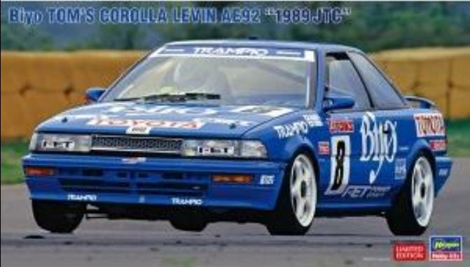 20579 Hasegawa 1:24 Biyo Toms Corolla Levin AE92 '1989 JTC'