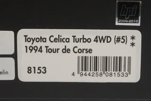 1:43 HPI 8153 Toyota Celica Turbo 4WD Tour de Corse 1994 #5